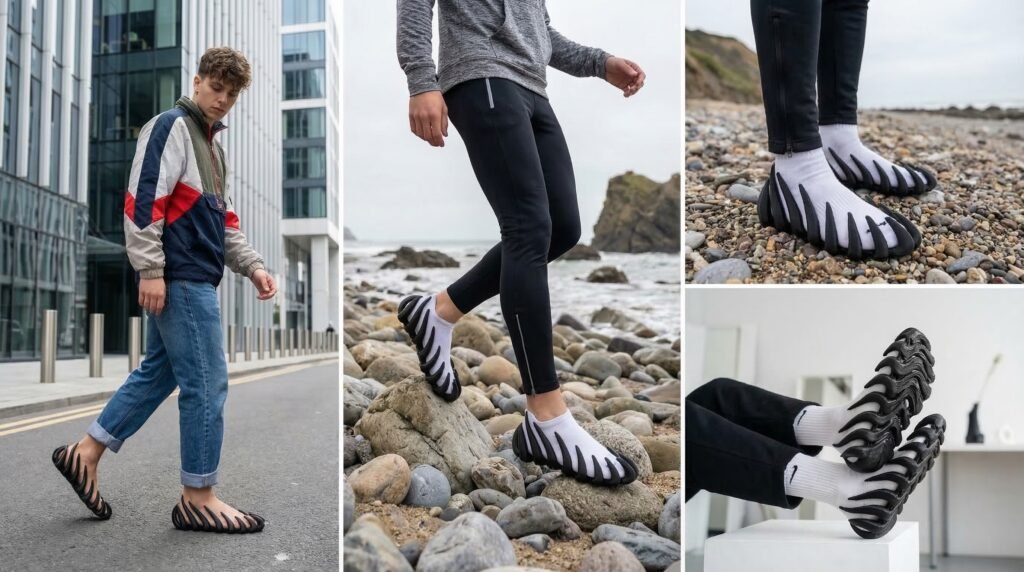 innowacyjne klapki 3d „pazur” – komfort, styl i stabilność na każdy dzień